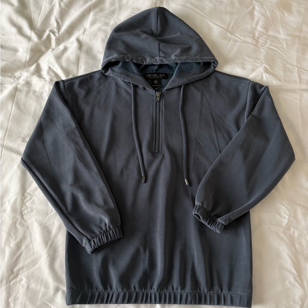 Blue Quarter Zip Hoodie